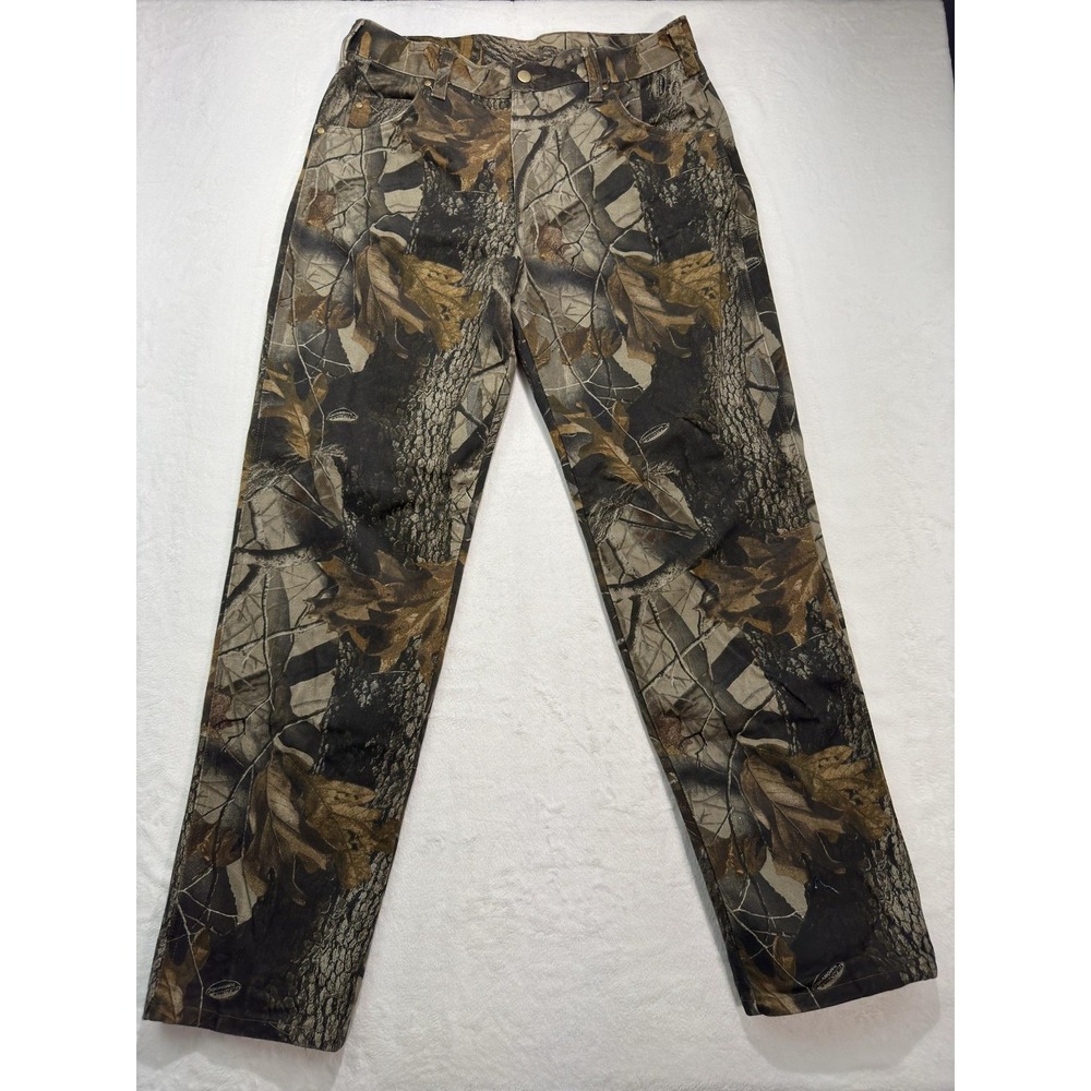 Bellranger Pants Mens 34x32 Camo Denim 5 Pocket Straight Leg Outdoor Hunting